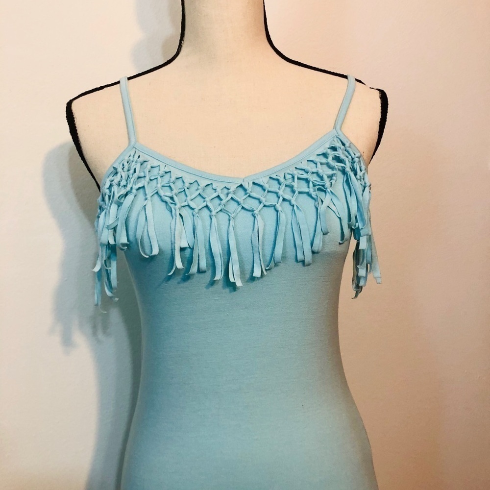 3/$25🎈Nordstrom Rebel Sky boho maxi baby blue dr… - Picture 5 of 10
